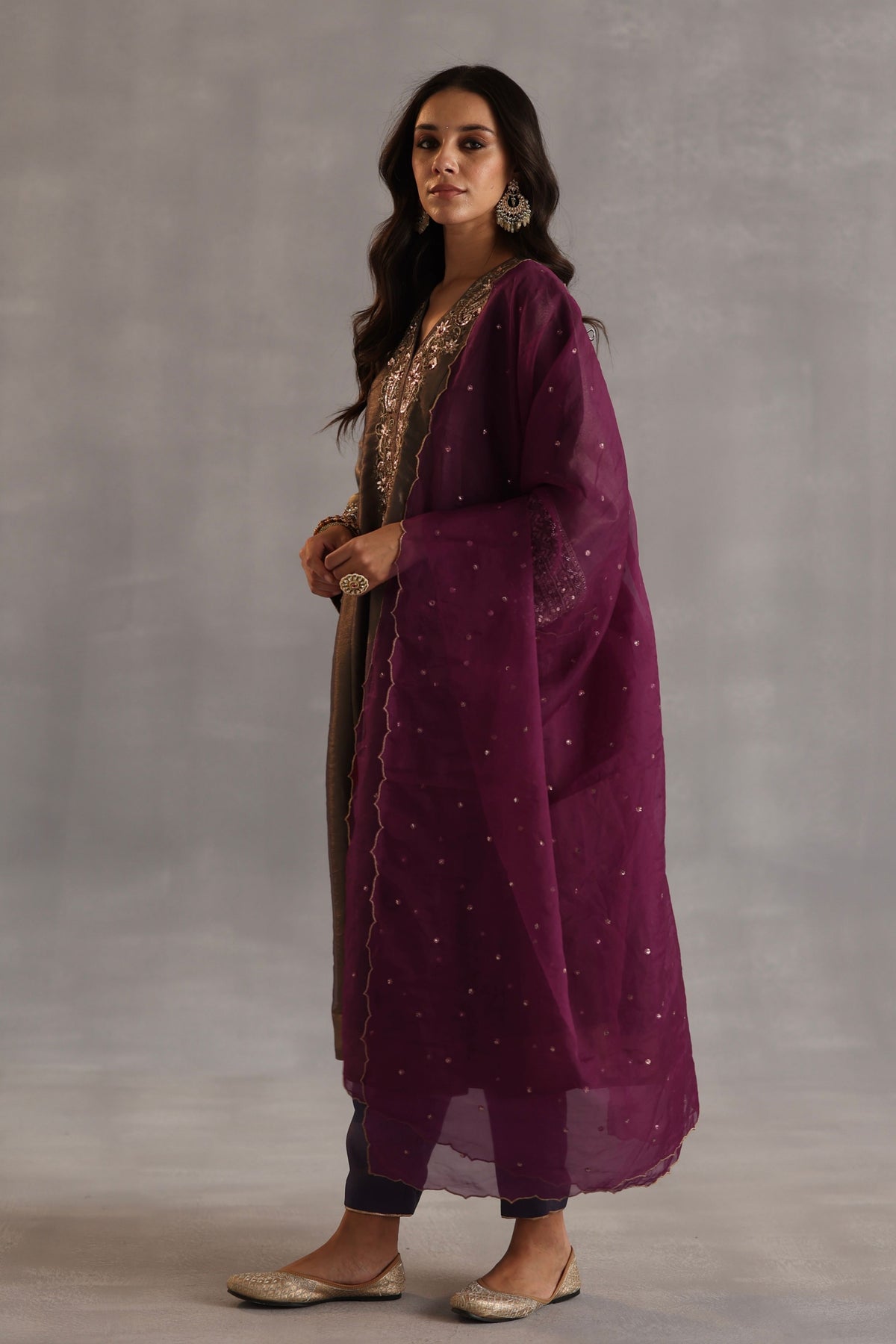 Ahiri Grey Kurta Set