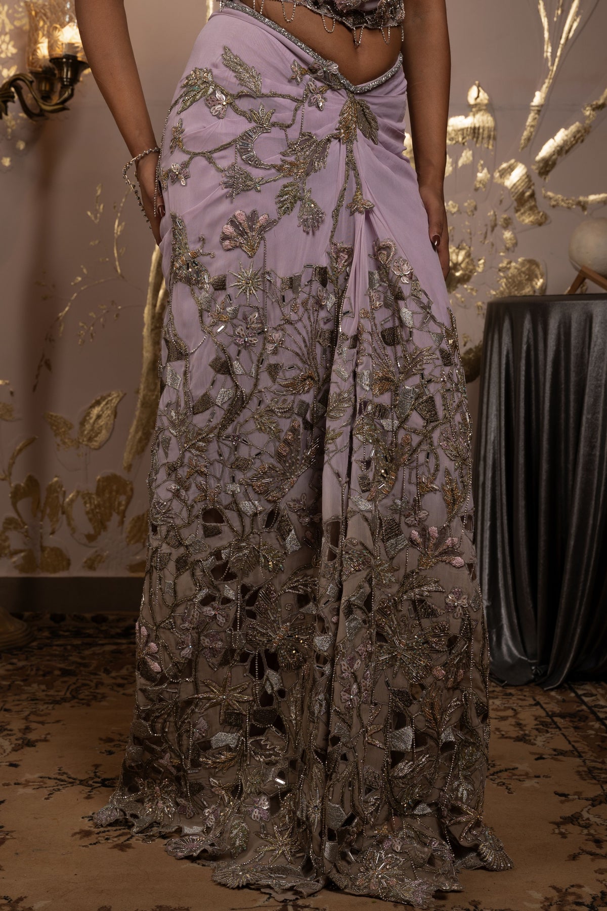 Carina Drape Saree Set