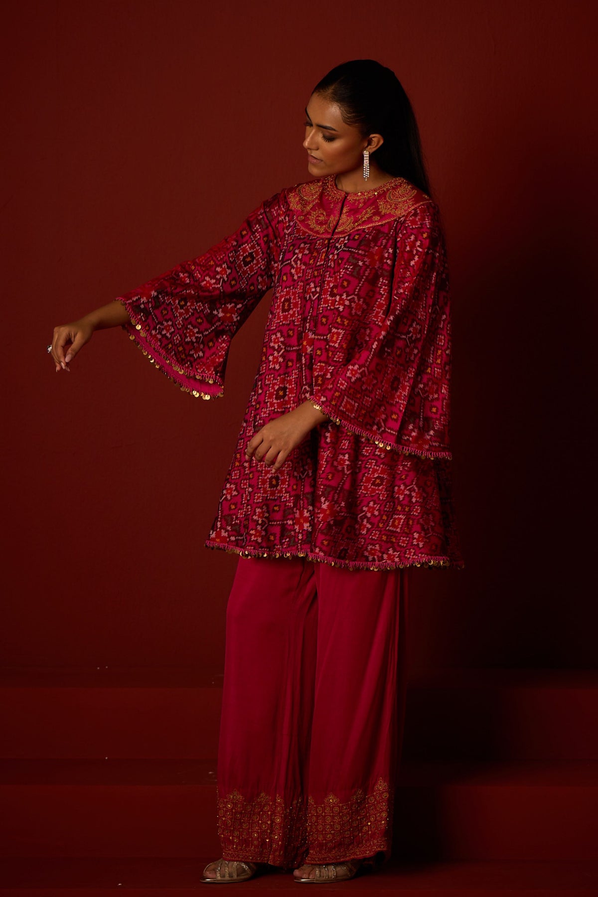 Patola Marodi Anarkali Tunic Set