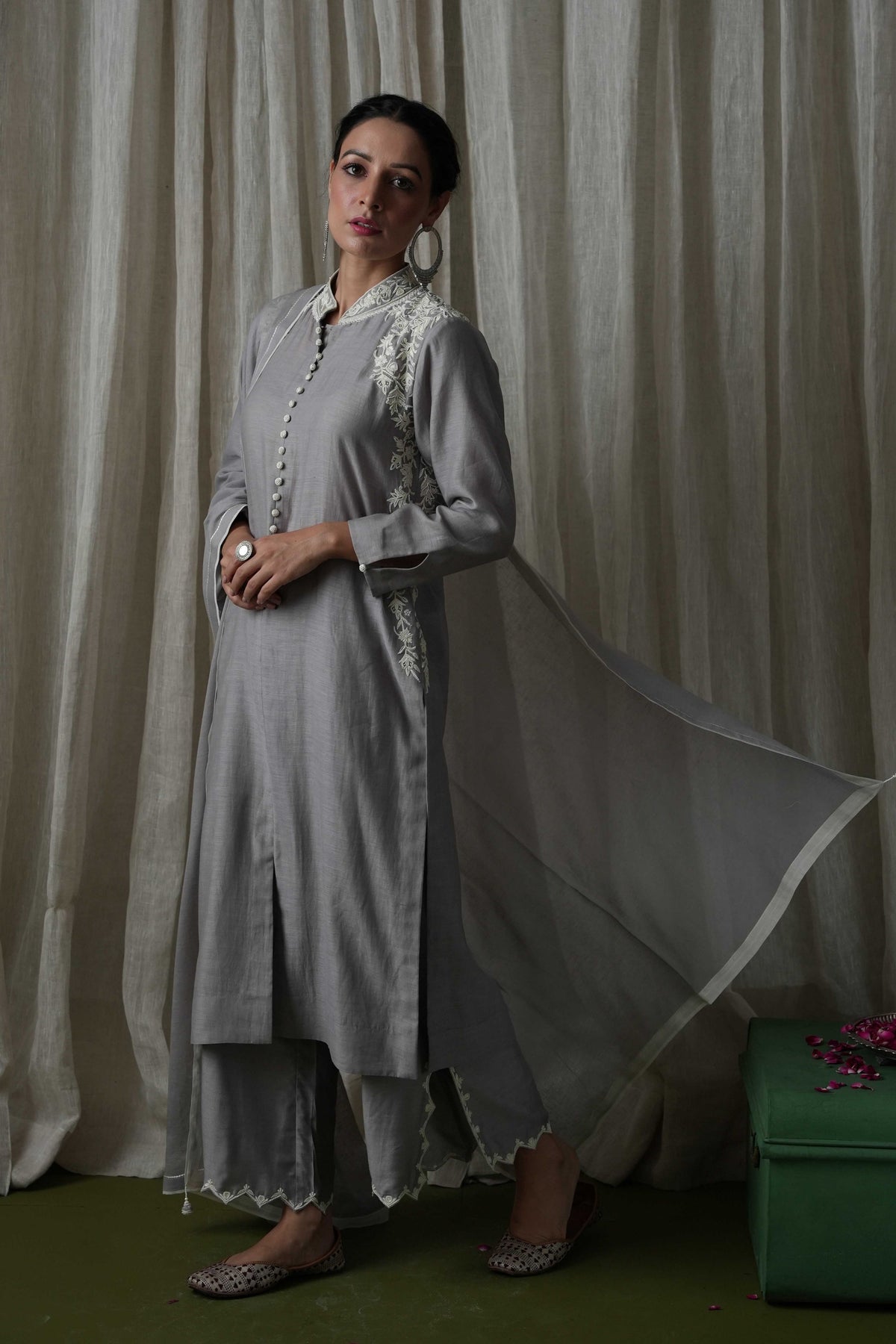 Grey Palazzo Set