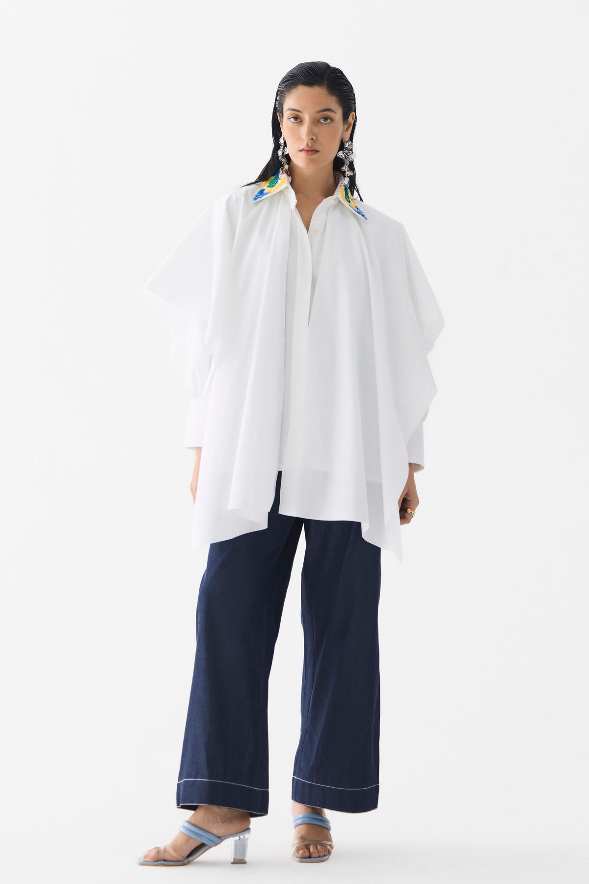 Calla Layered Poplin Shirt