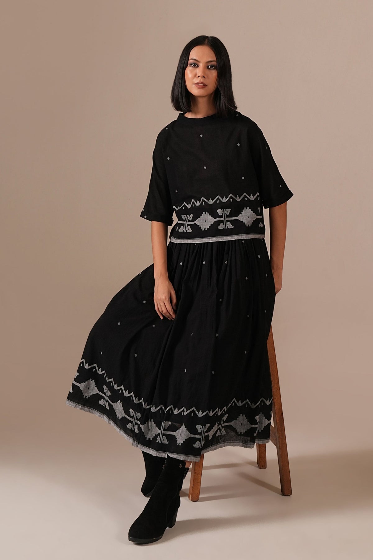 Graphite Skirt Set