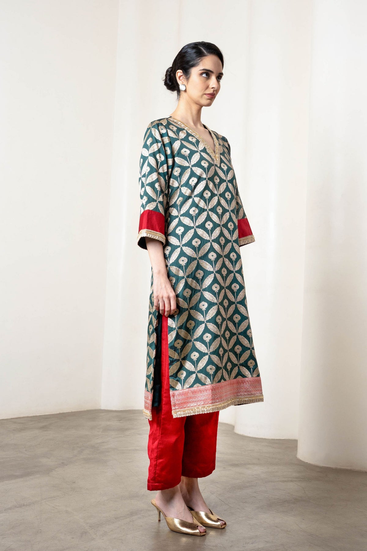 Masoom Green Kurta Set