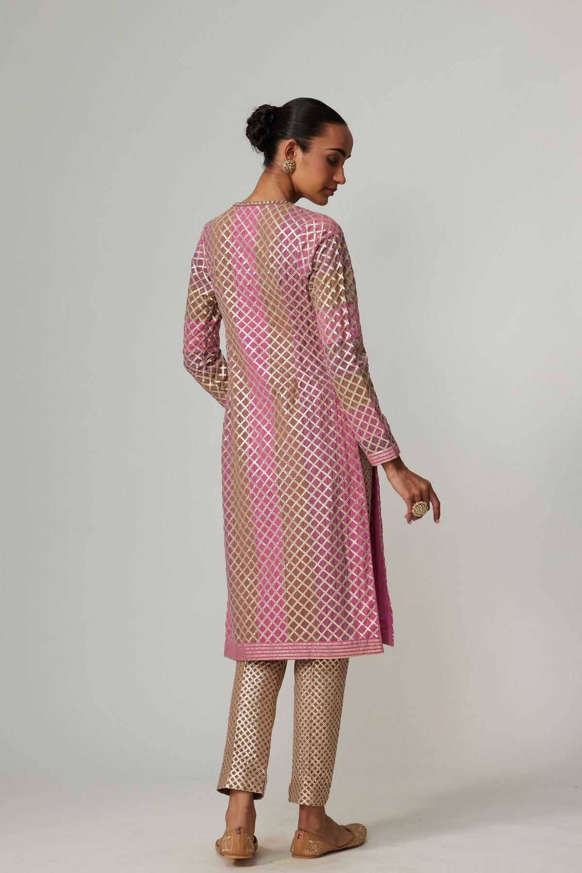 Mud Mauve Multicolor Kurta Set