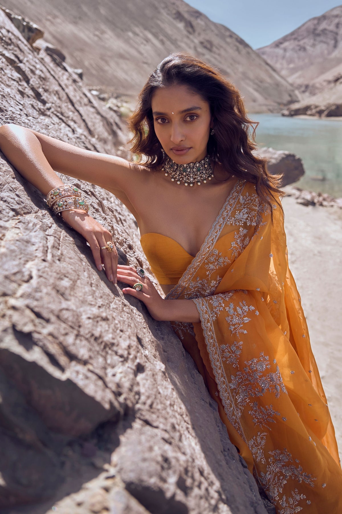 Inayat Orange Saree