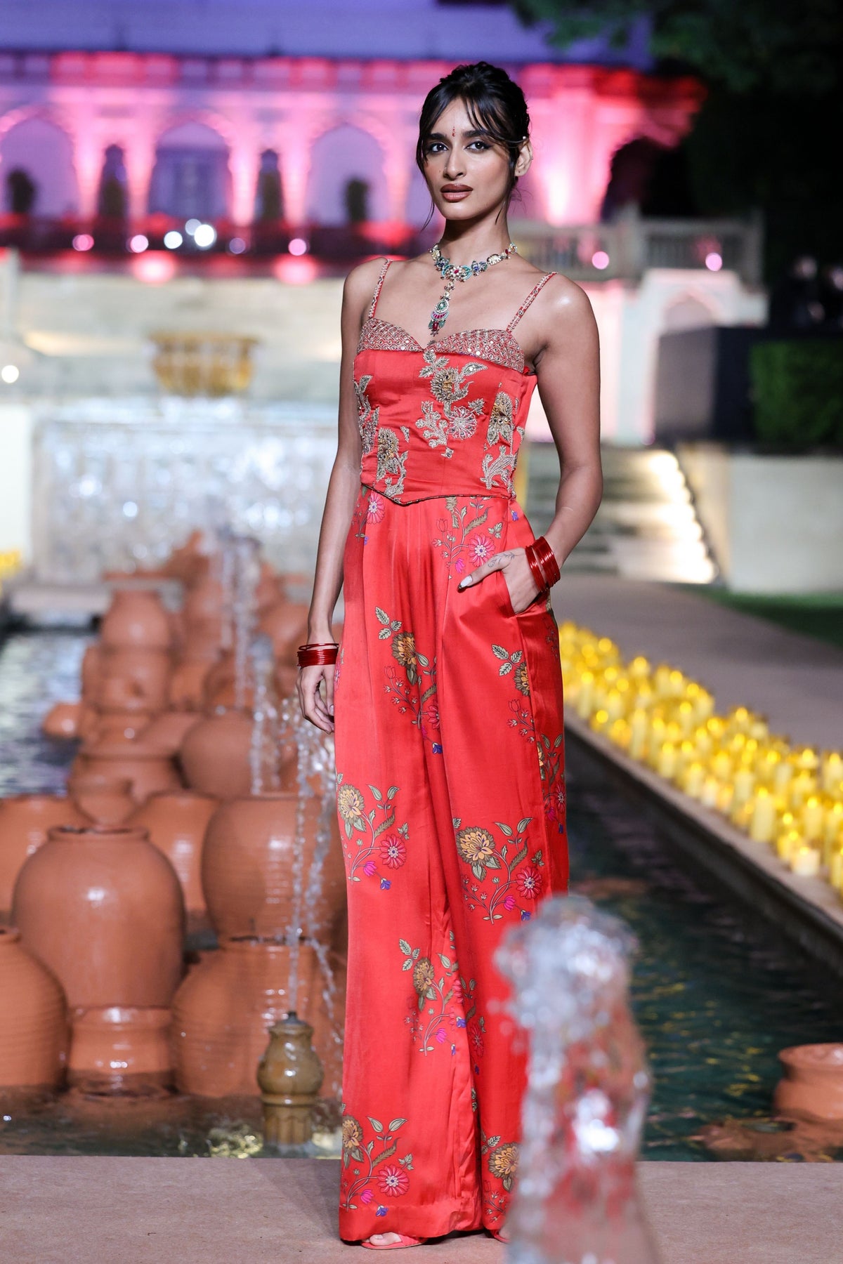 Amer Surkh Laal Jumpsuit