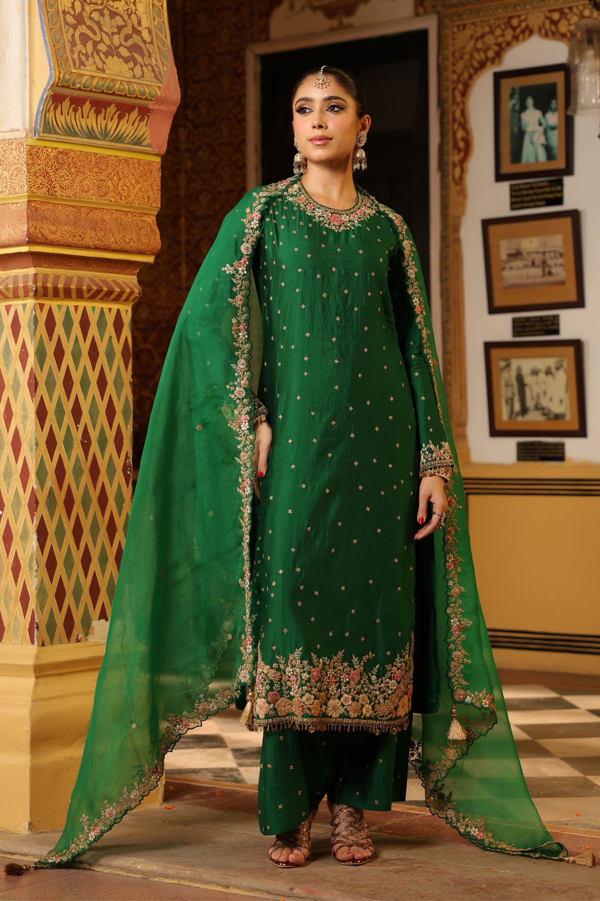 Ahista Green Kurta Set