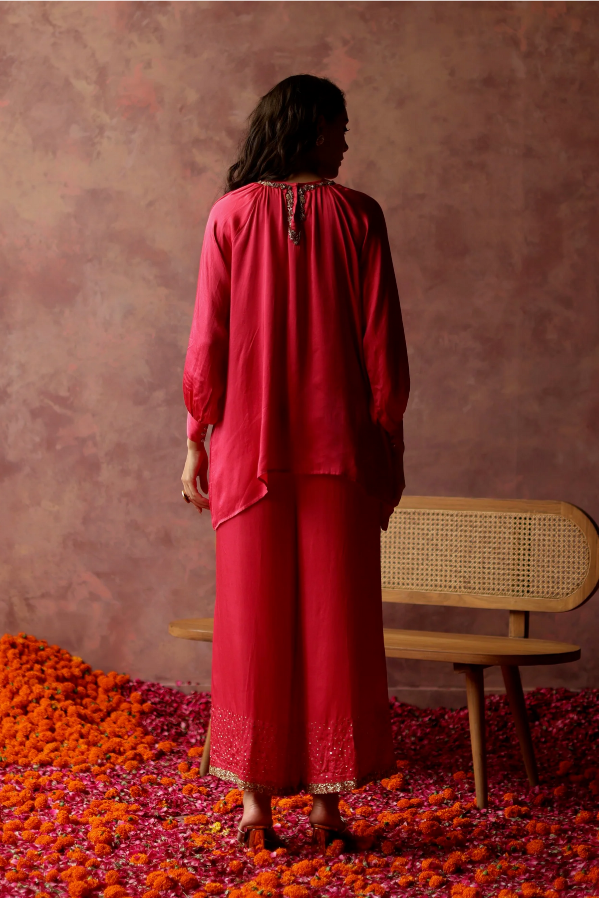 Fuchsia Ishaaira Co-ord Set