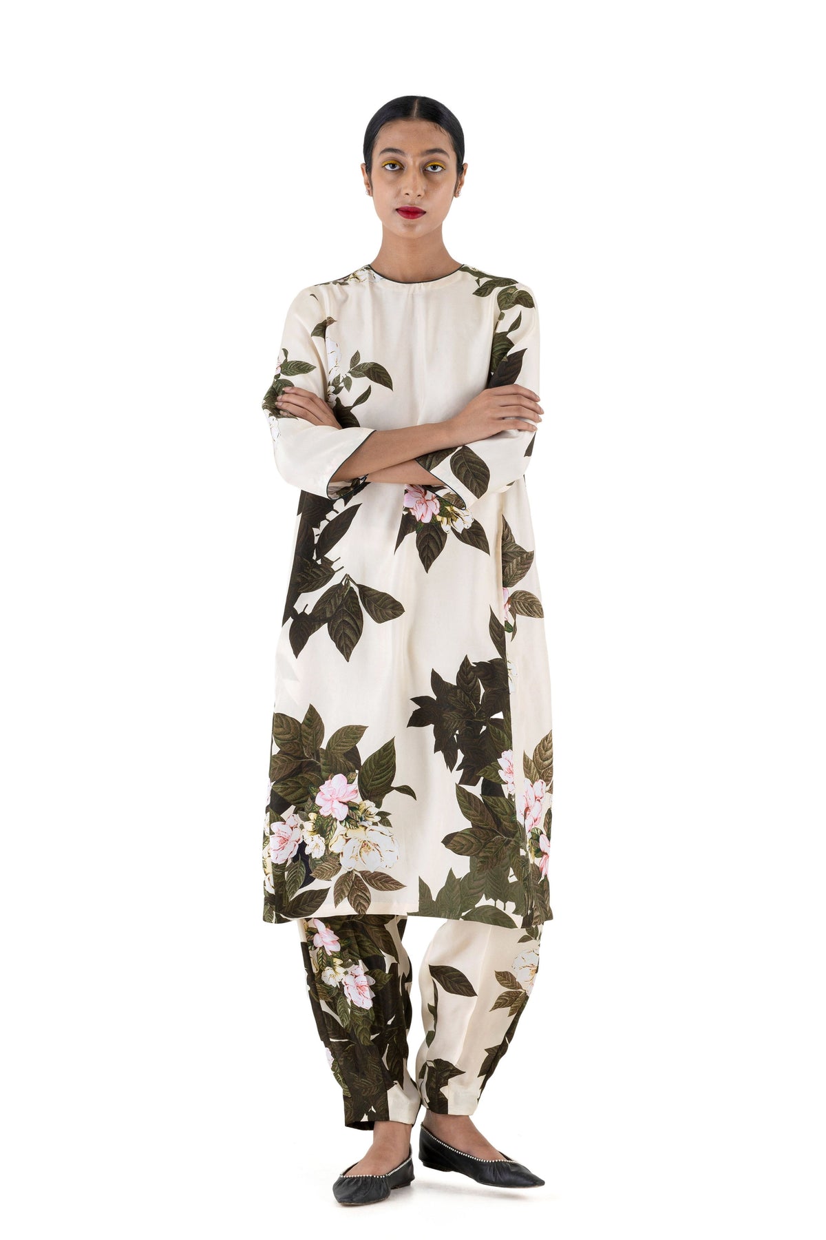 Jadwar Natural Kurta With Pants