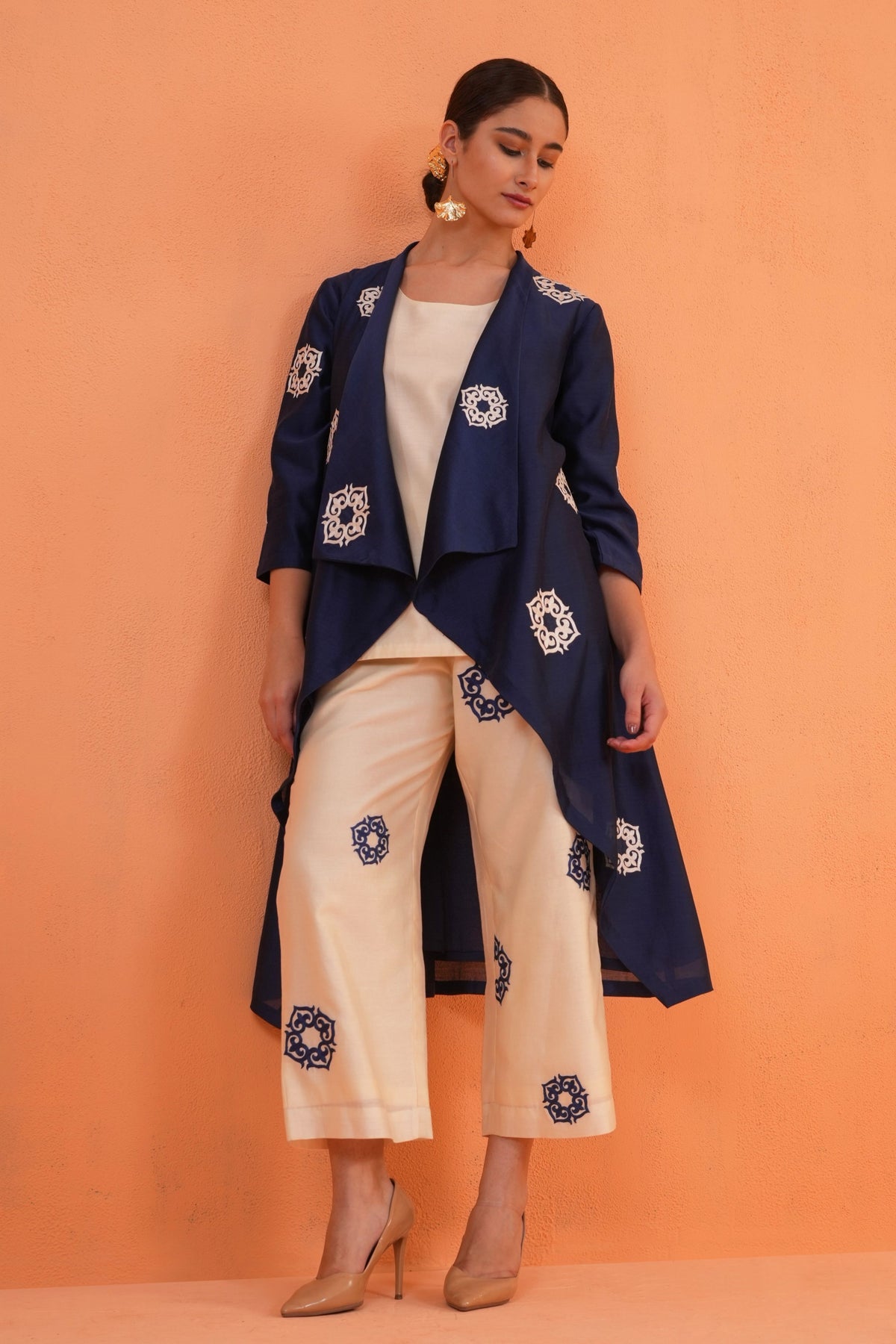 Blue Ivory Celestial Jacket Set