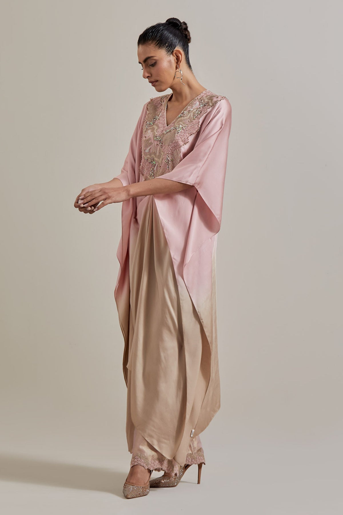 Draped Kaftan Set