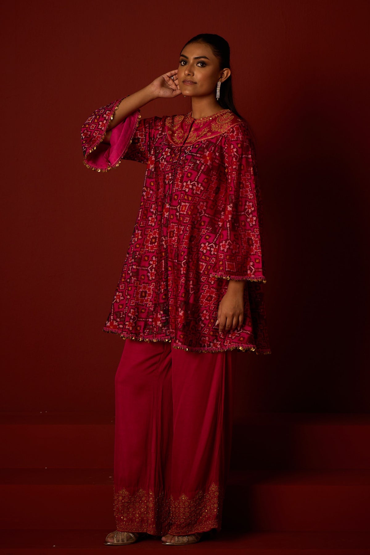 Patola Marodi Anarkali Tunic Set