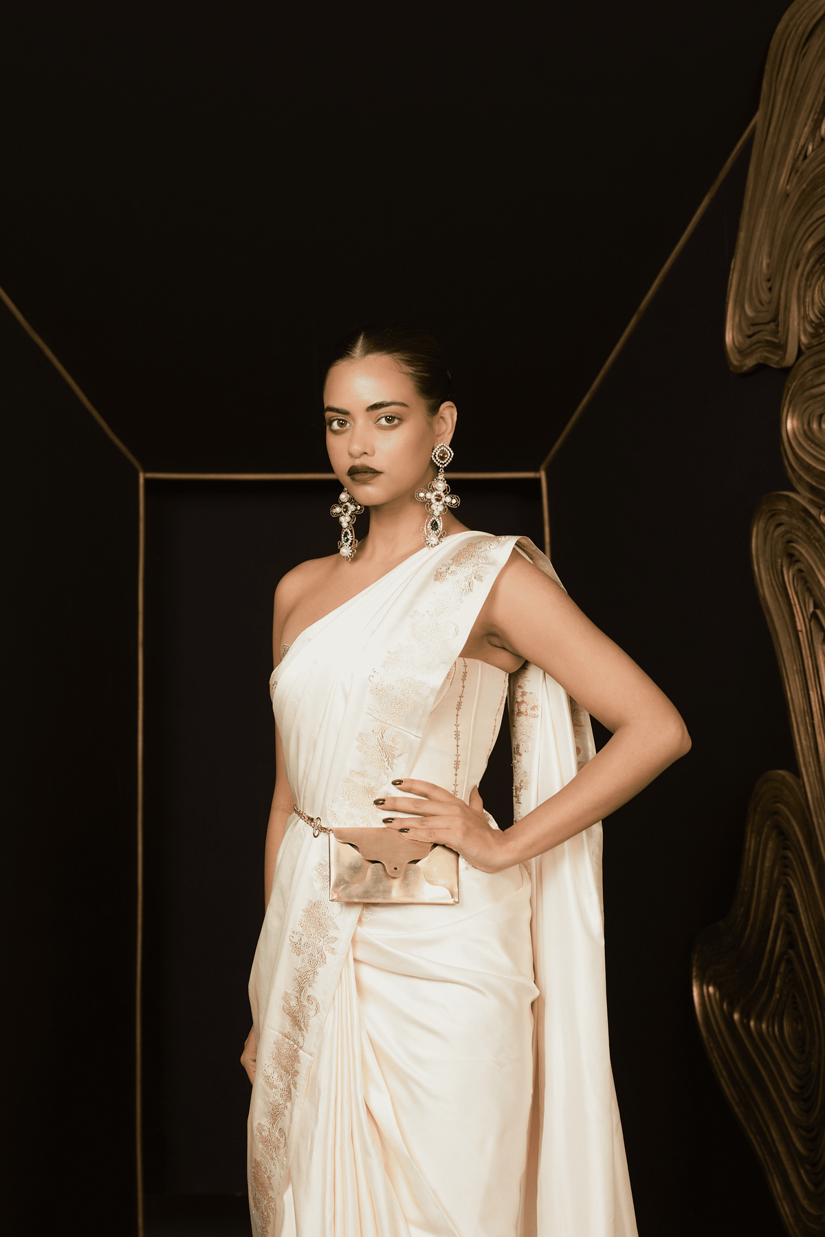 Ivory Promise Saree