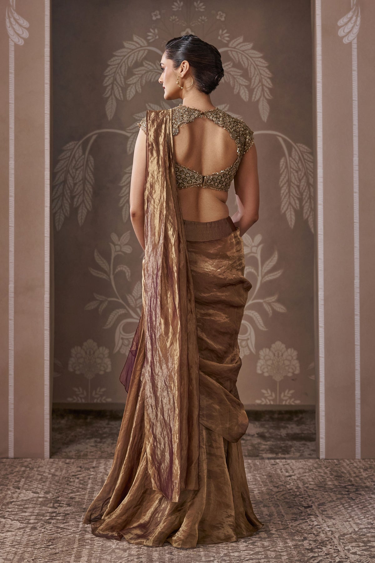 Antique Drape Saree Set