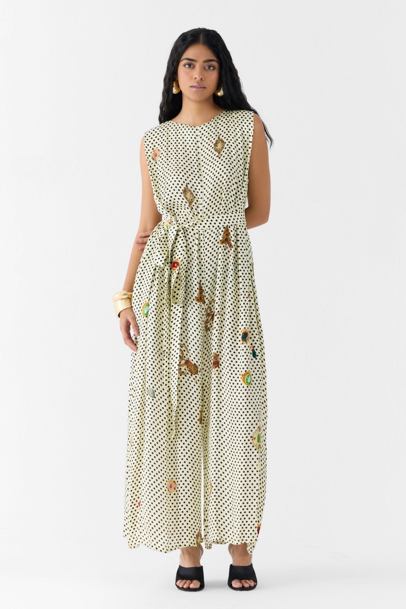 Pearl Polka Dot Jumpsuit - Studio Rigu - Elahe
