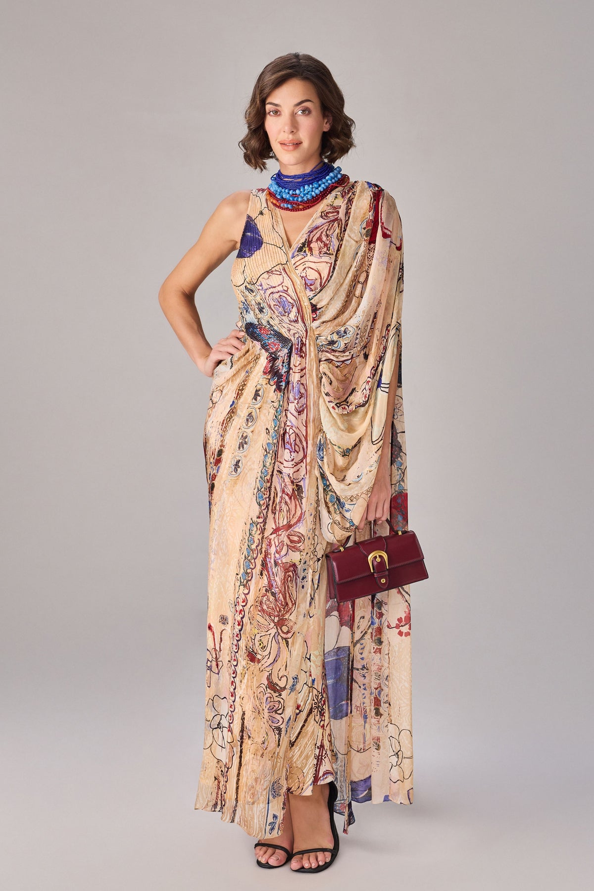 Vintage Block Sadie Dress With Inner