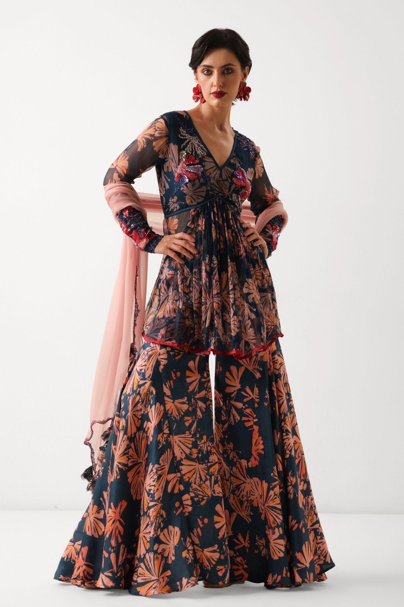 The Phool Bazaar Tunic Set - Pallavi Jaipur - Elahe