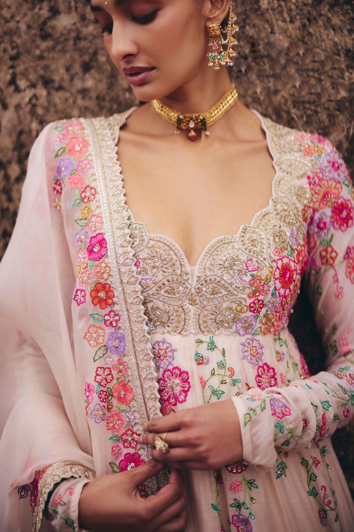 Valli Anarkali Set