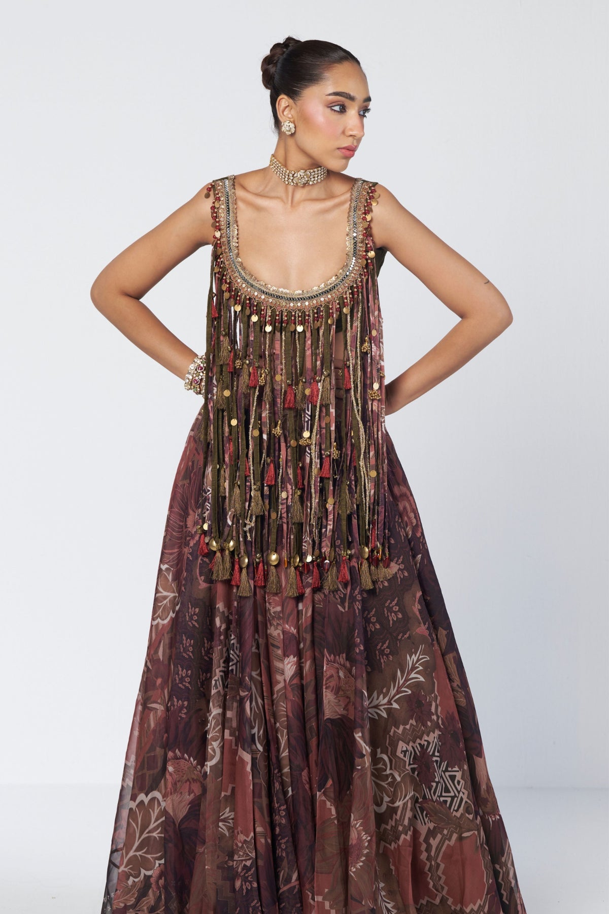 Mocha Charm Lehenga Set