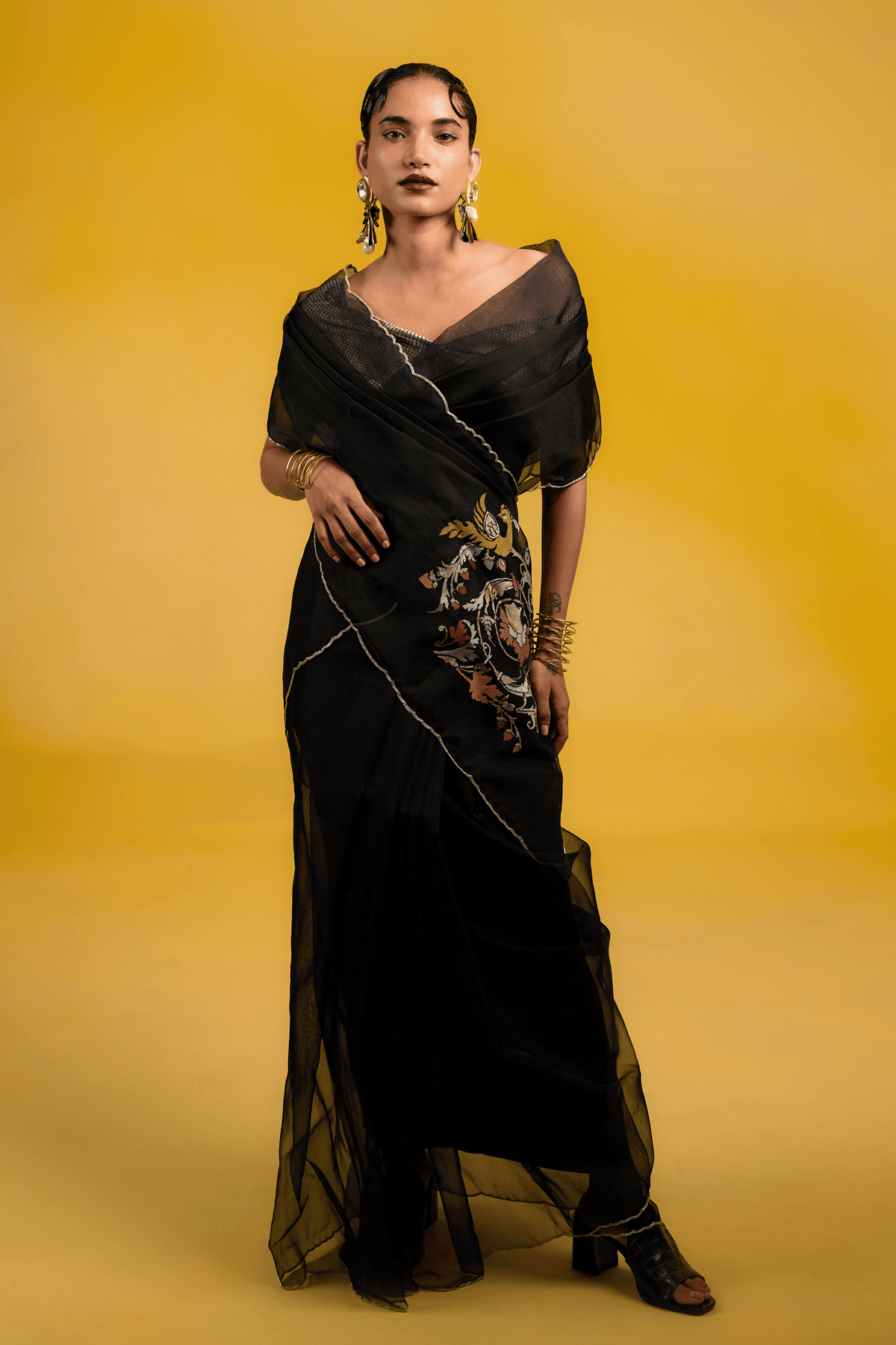 The Midnight Eclipse Saree