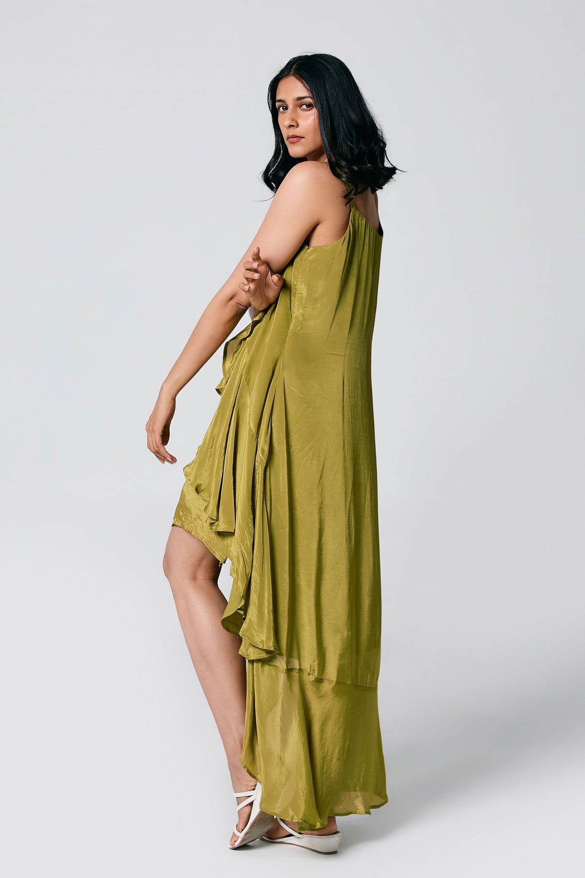 Green Ruffle Dress