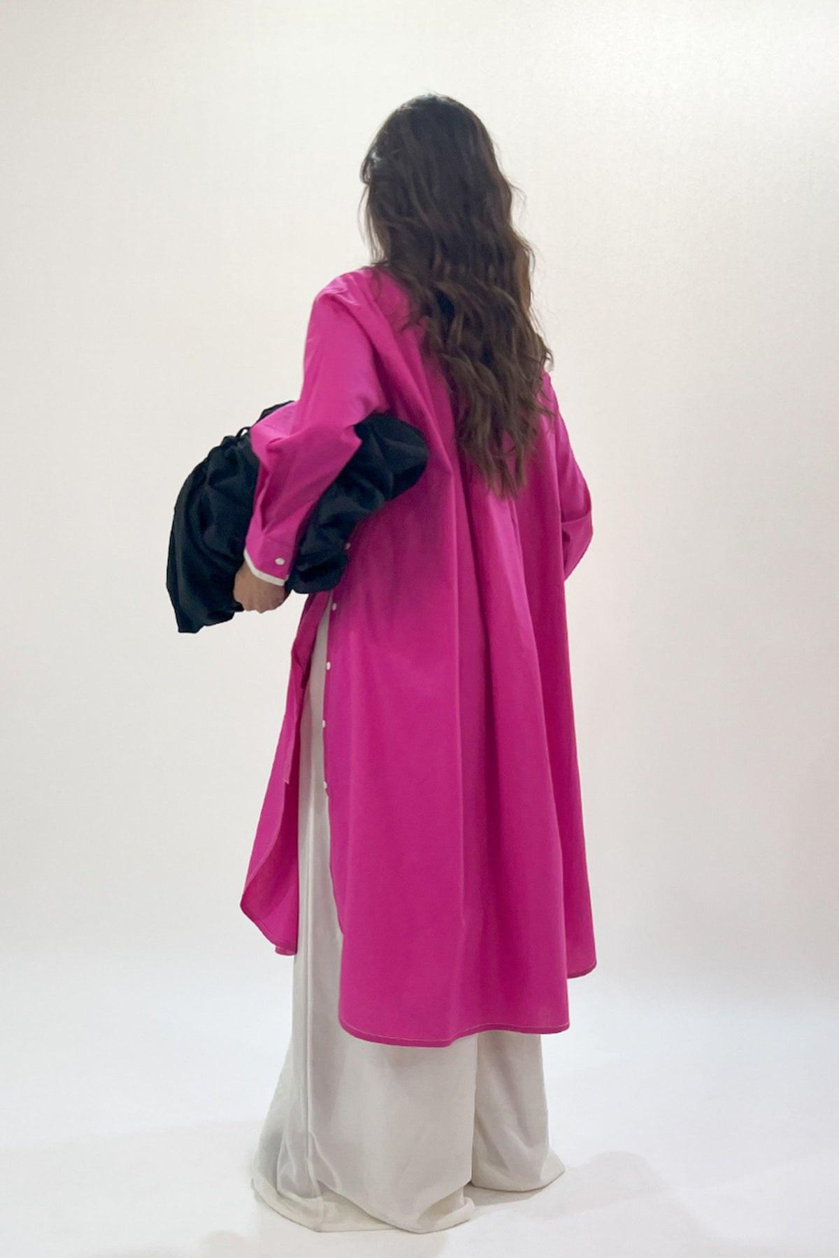 Fuchsia Line Shirt Dress