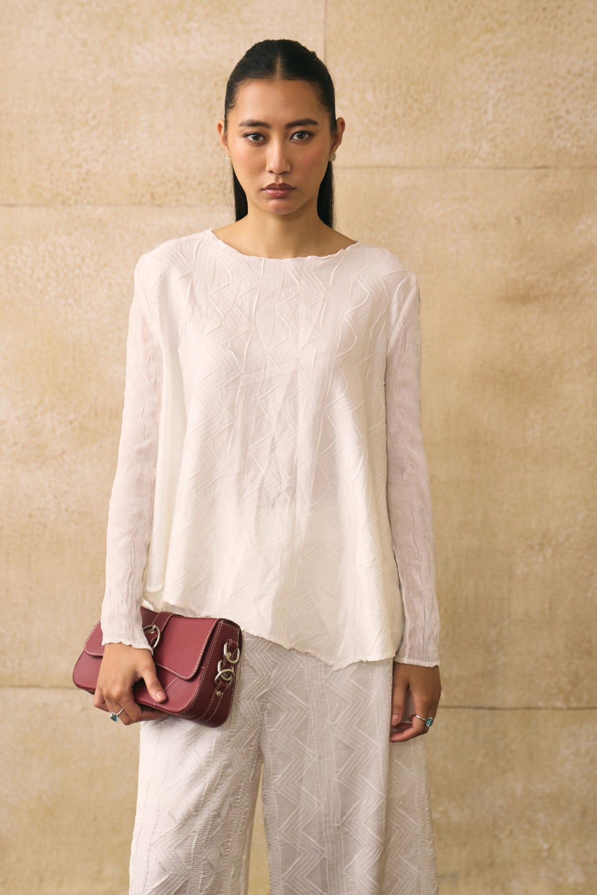 White Elina Co-ord Set