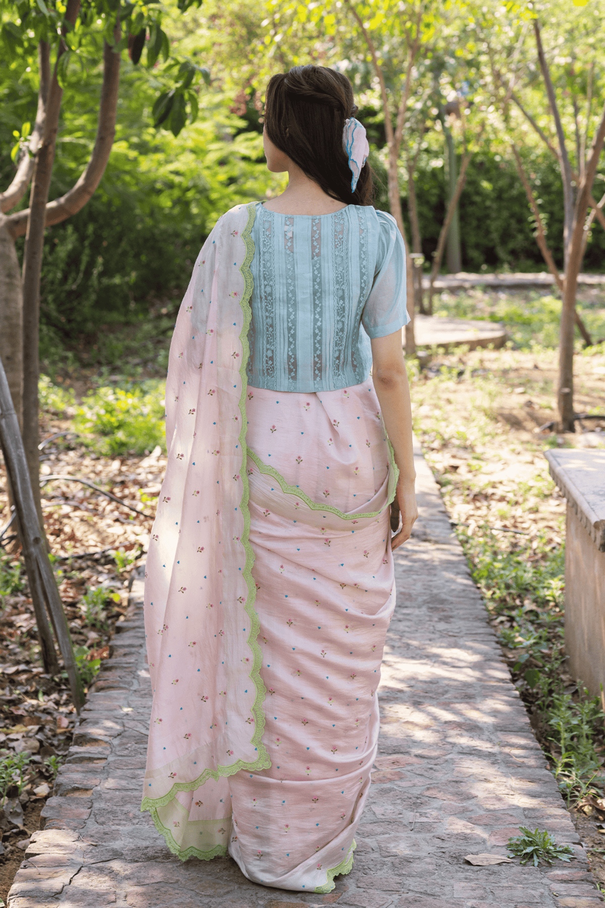 Whispering Ivy Blue Blouse
