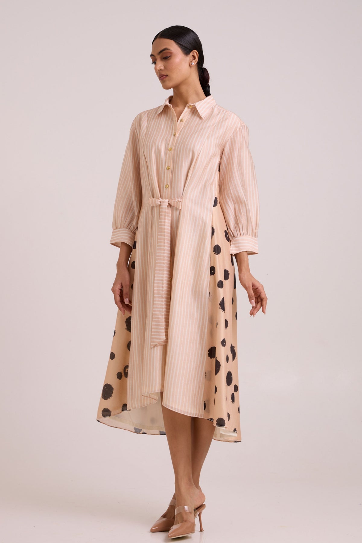 Philo Almond Shirt Dress