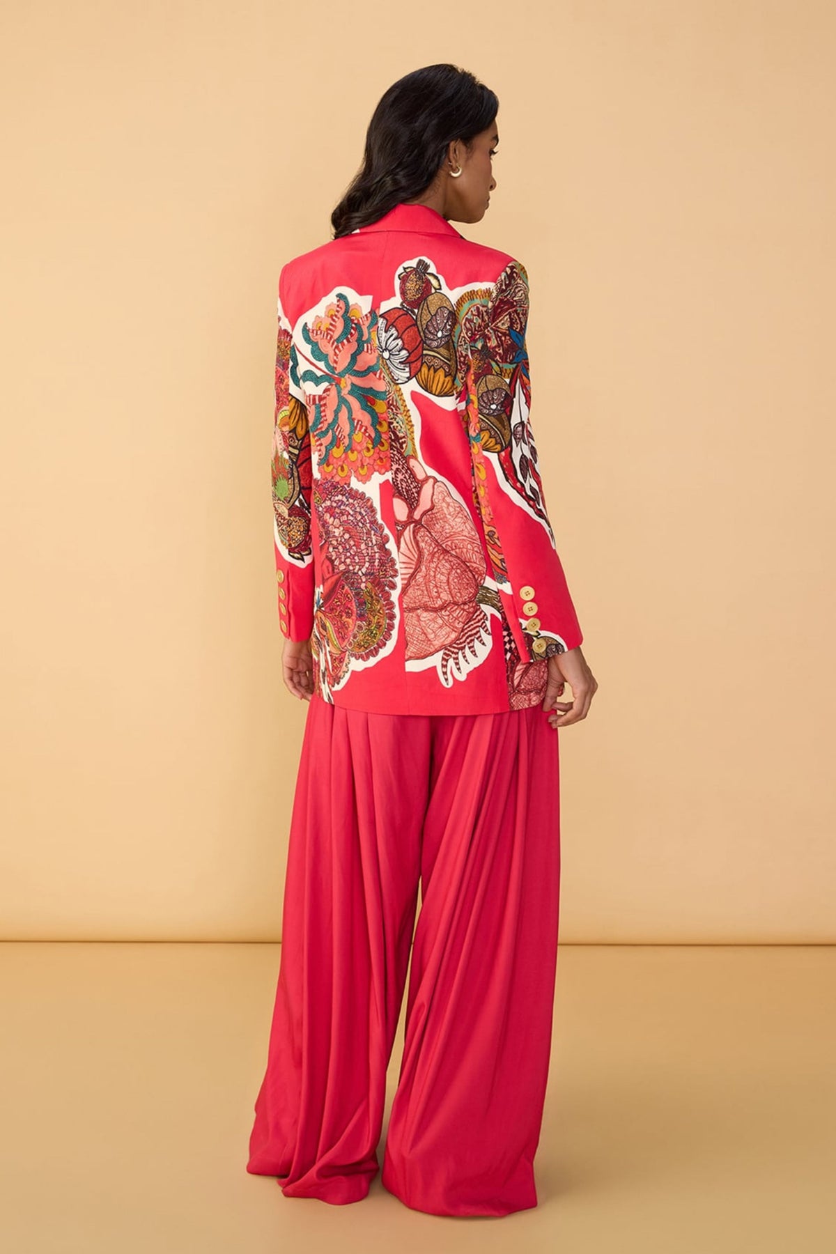 Solid Raspberry Palazzo