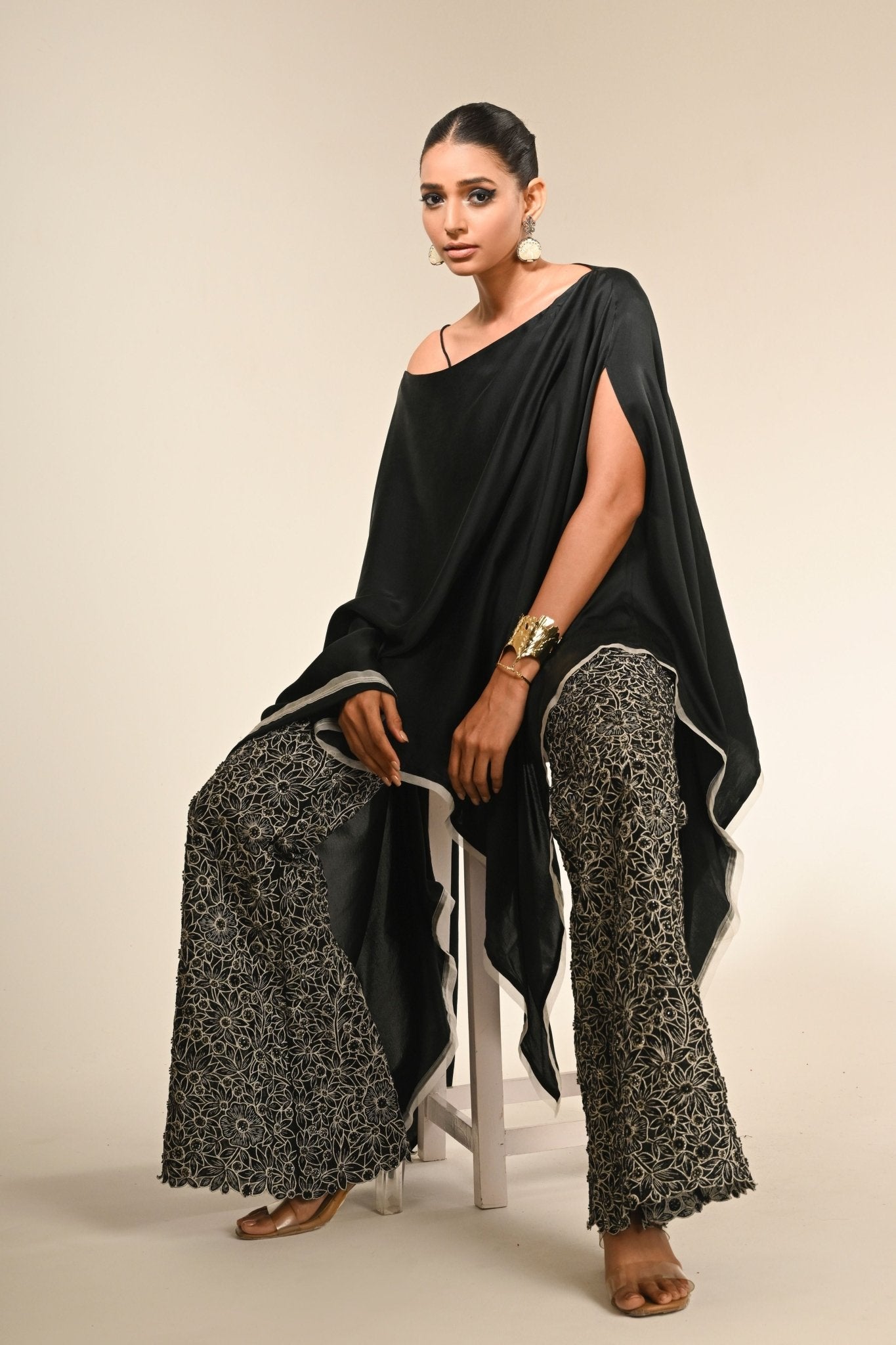 Asymmetric Kaftan Set - Couture by Niharika - Elahe