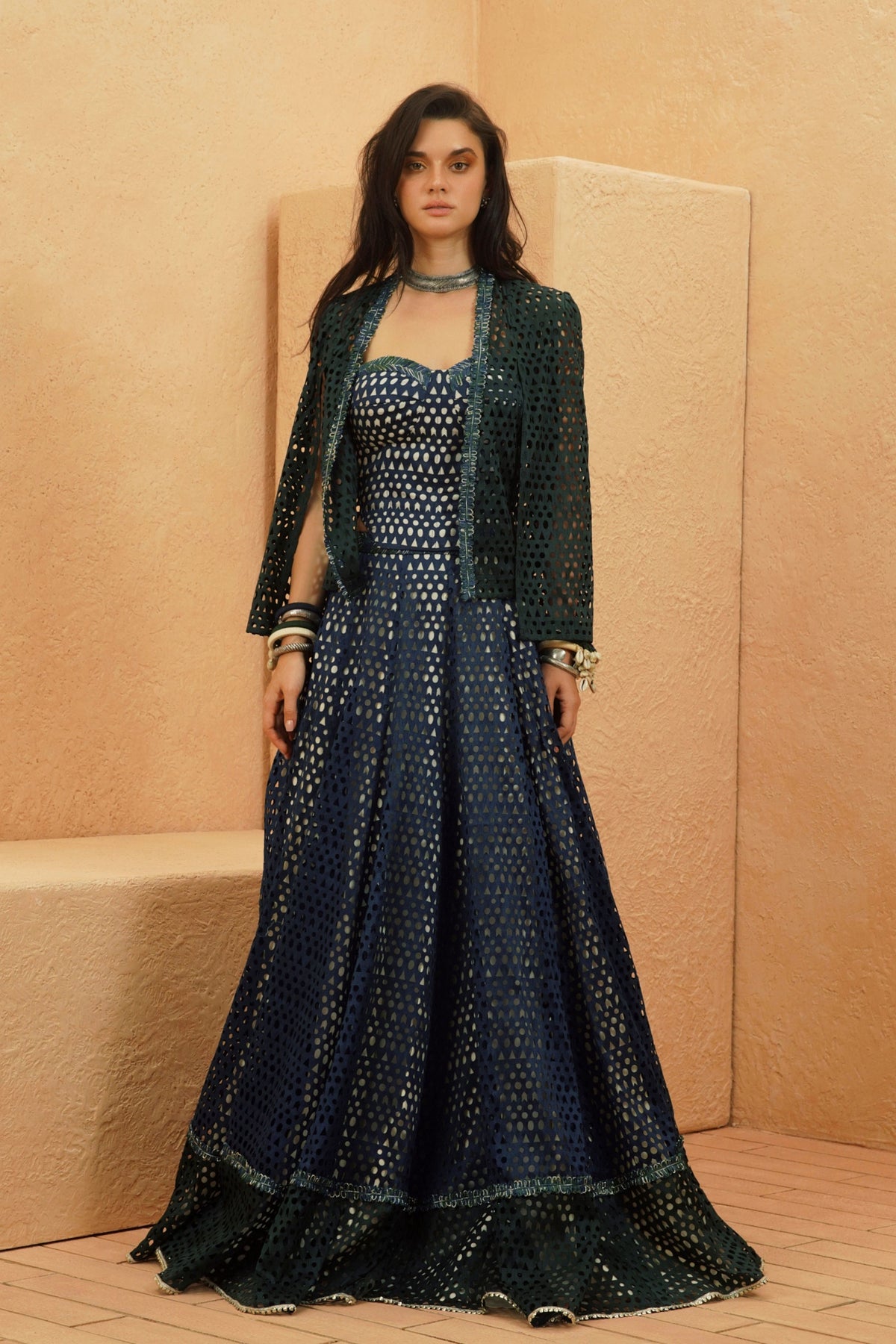 Samaha Cutwork Lehenga Set