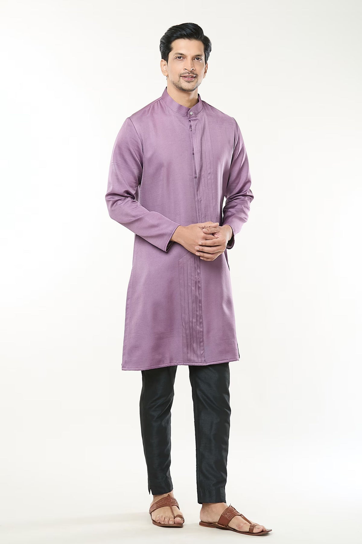 Lavender Pintuck Kurta Set