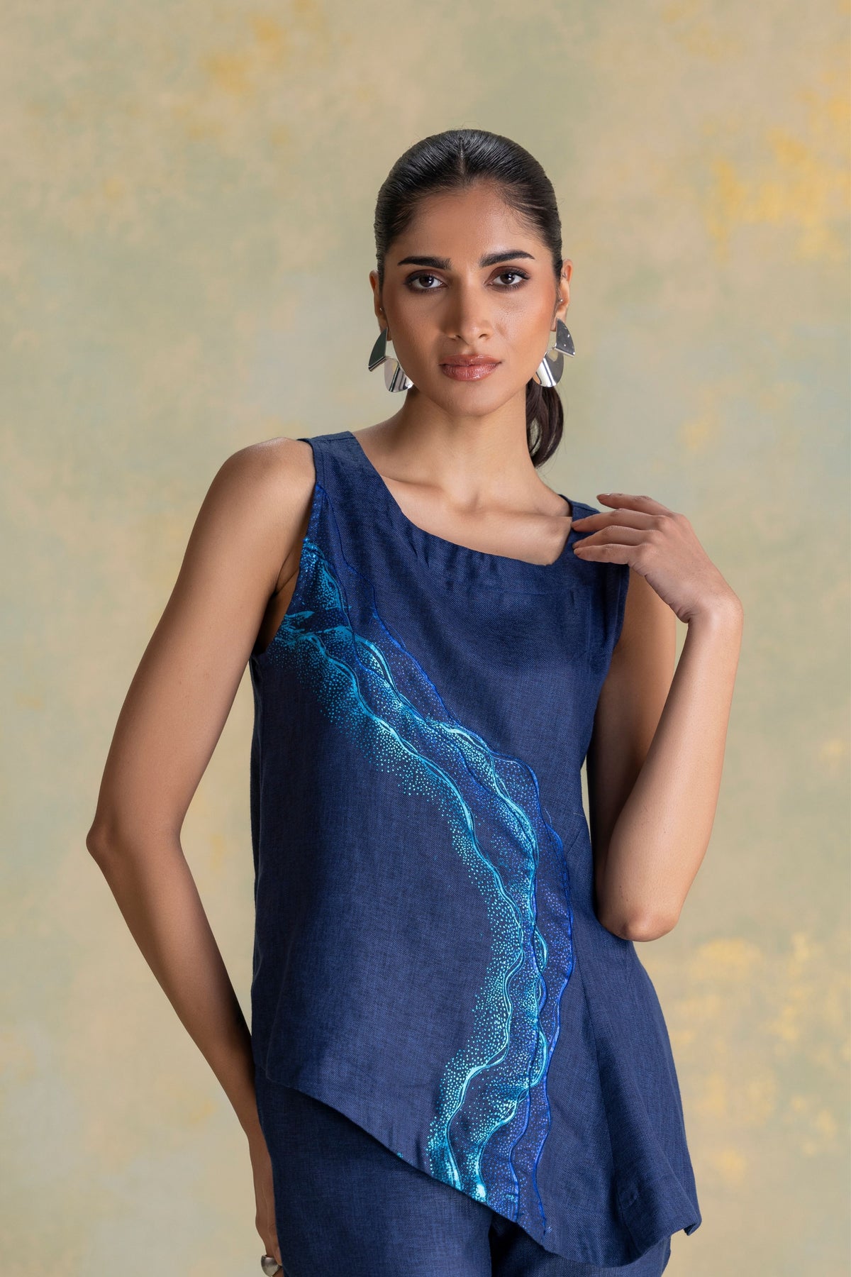 Peacock Navy Celine Co-ord Set