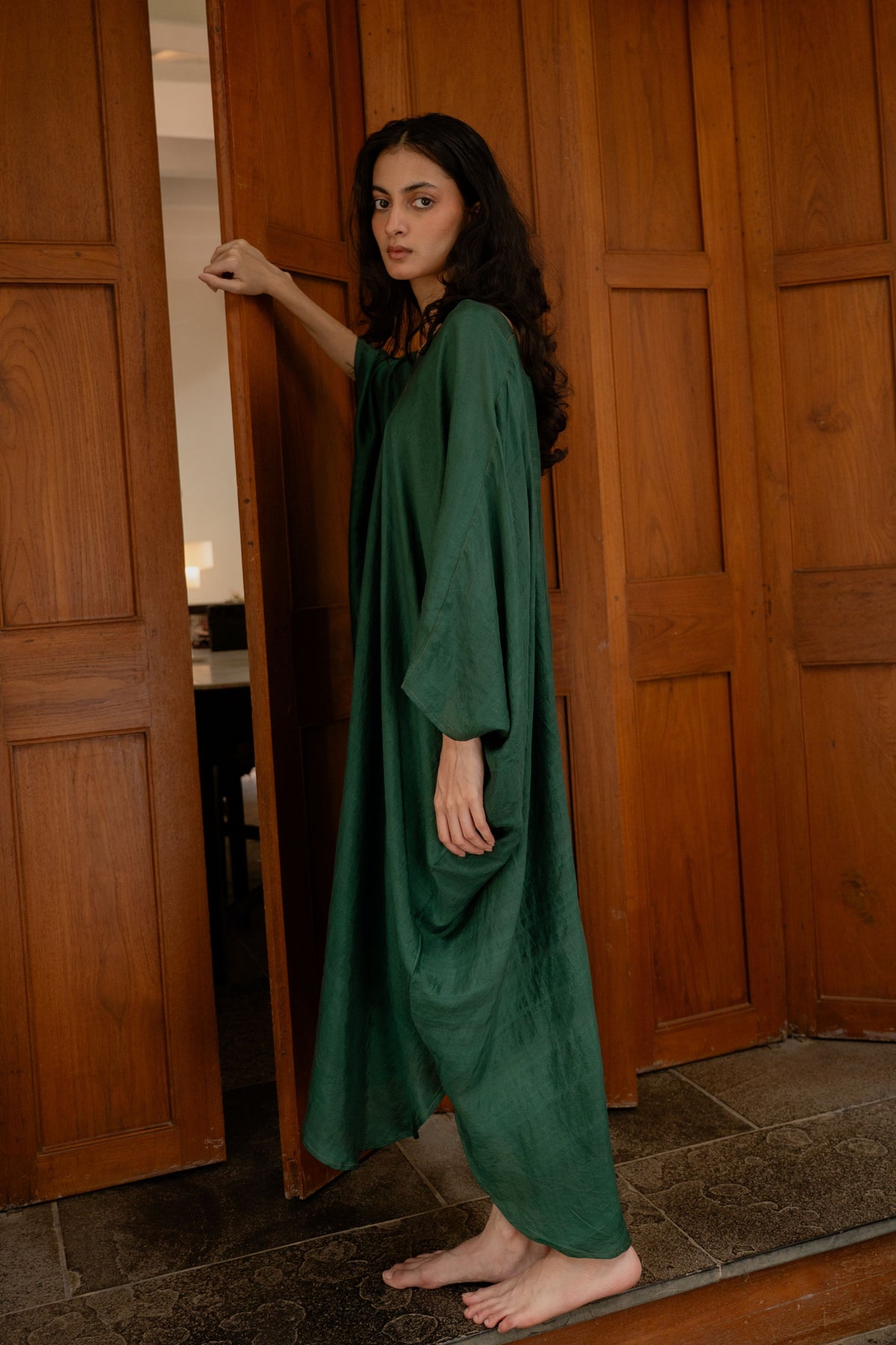 Forest Green Pondy Kaftan