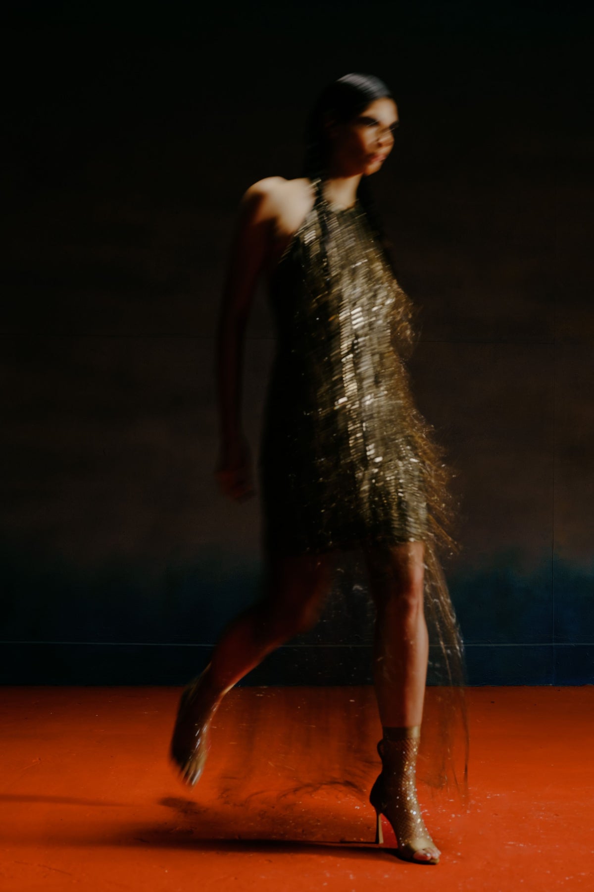 Textured Sequins Dress