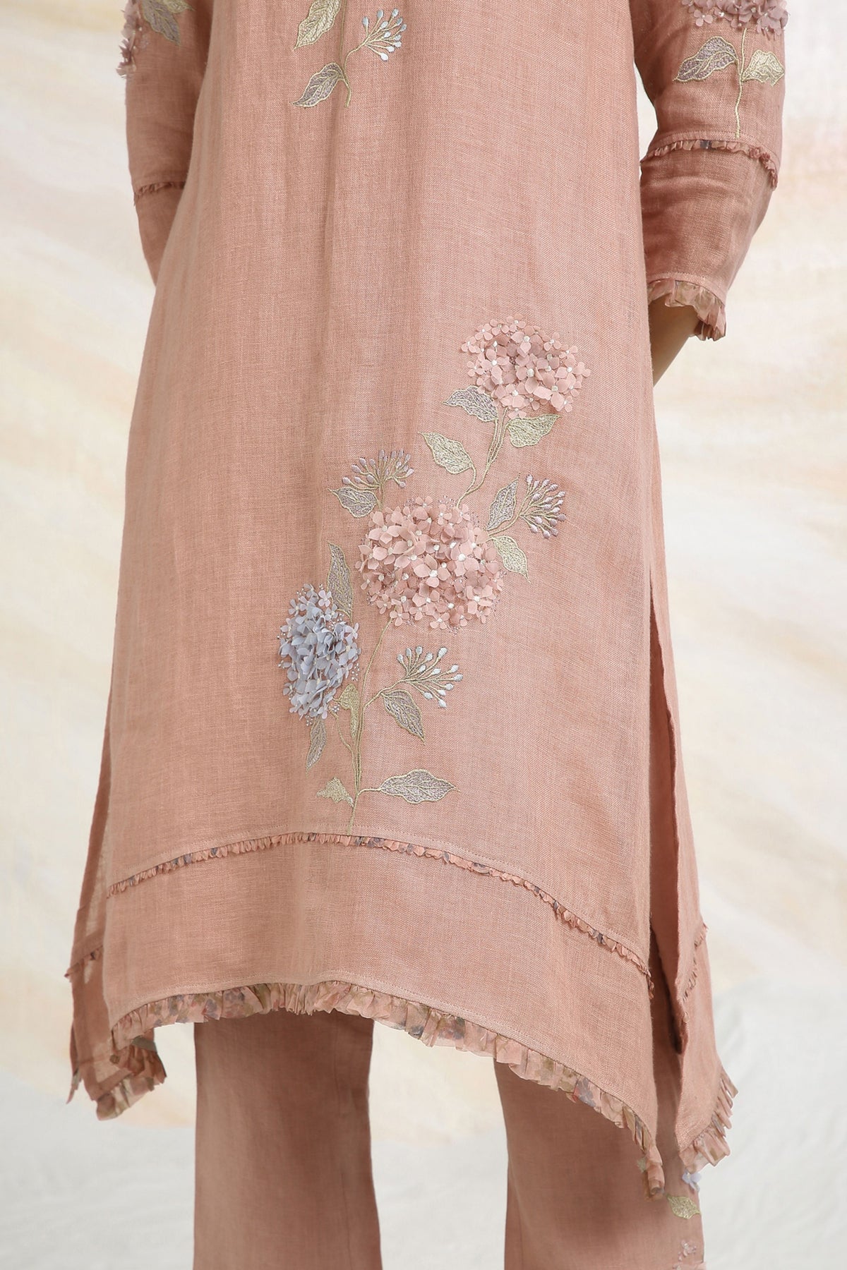 Hydrangea Pink Kurta Set