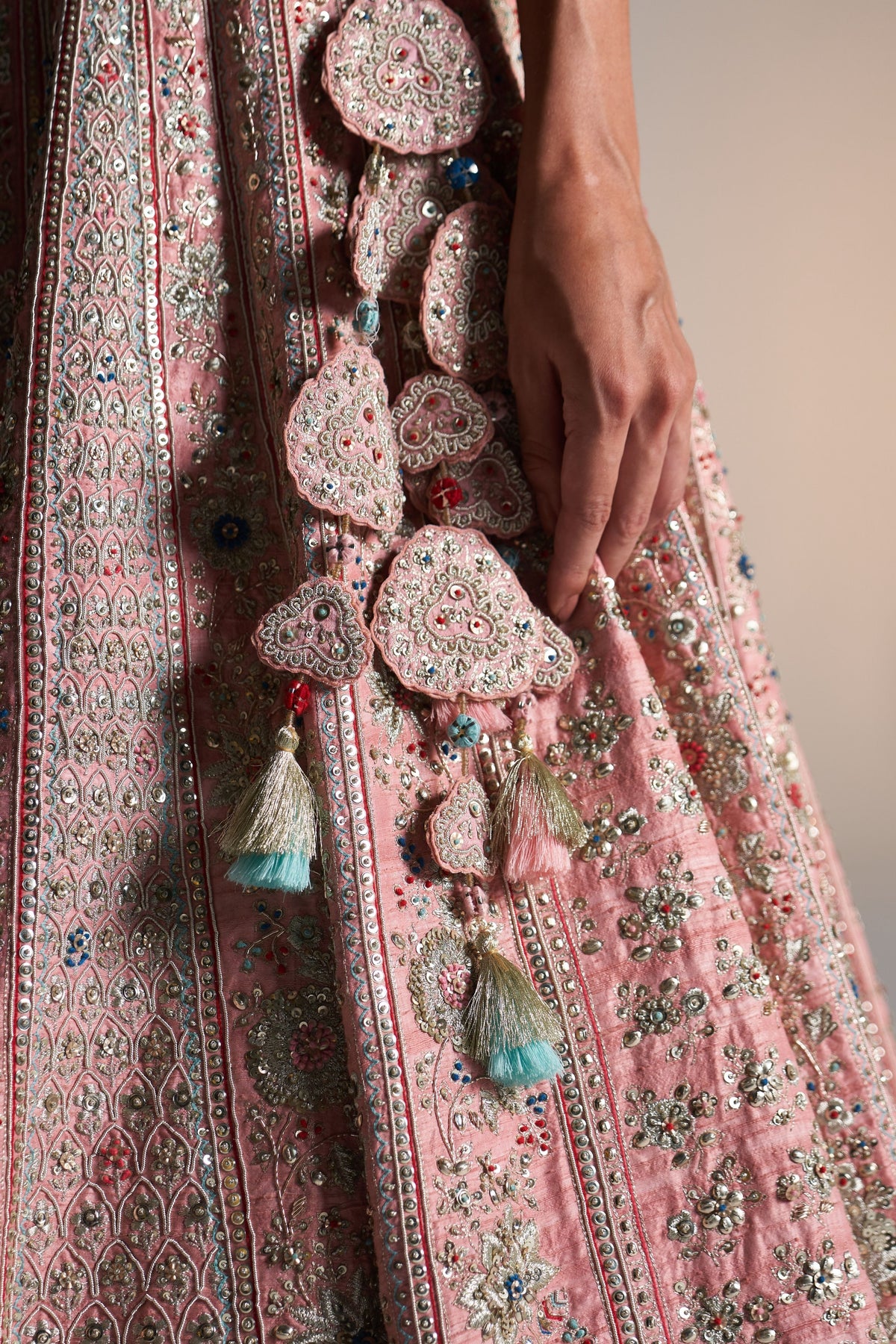 Coral Rose Lehenga Set