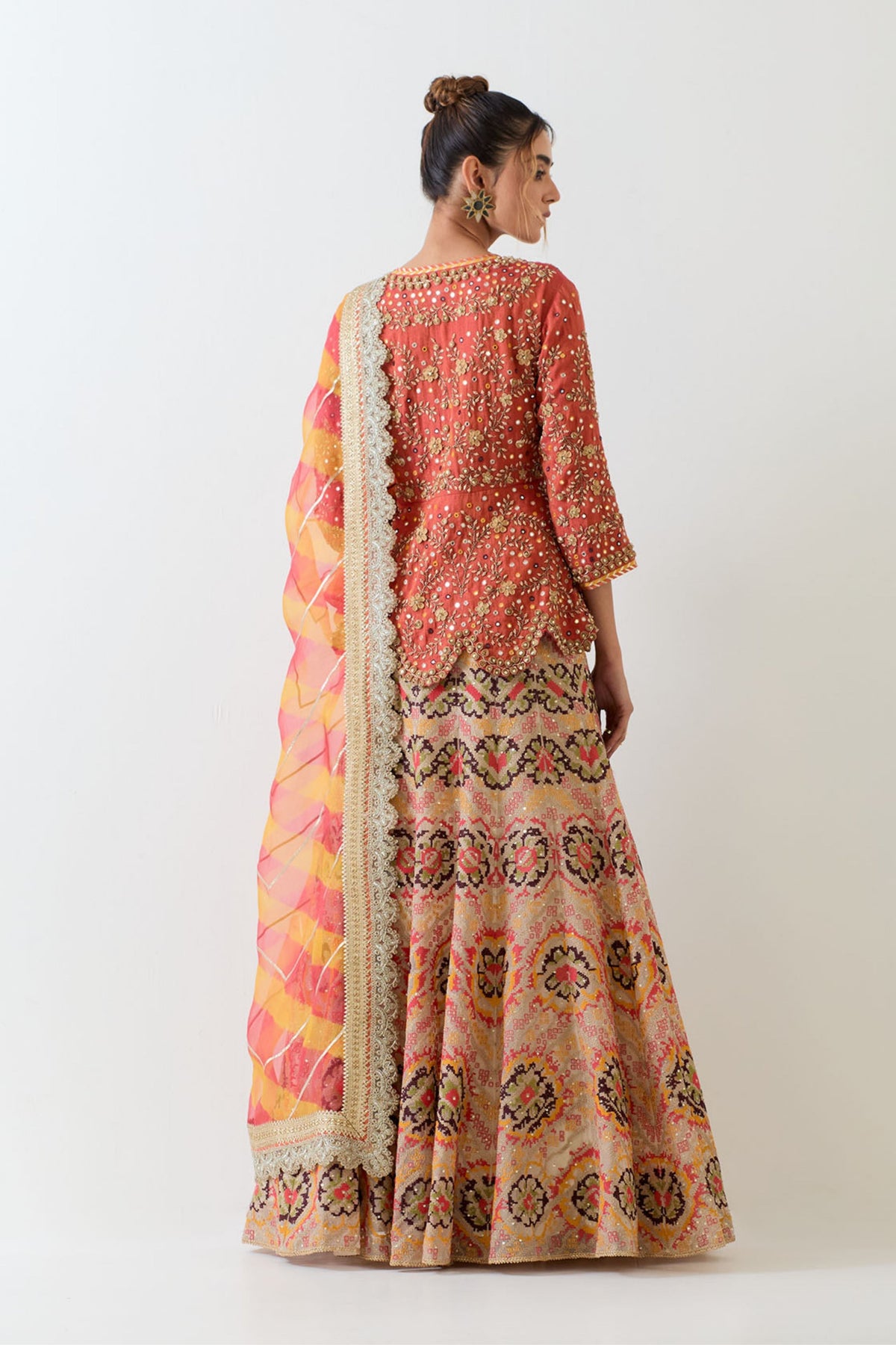 Multi Colour Lehenga Set