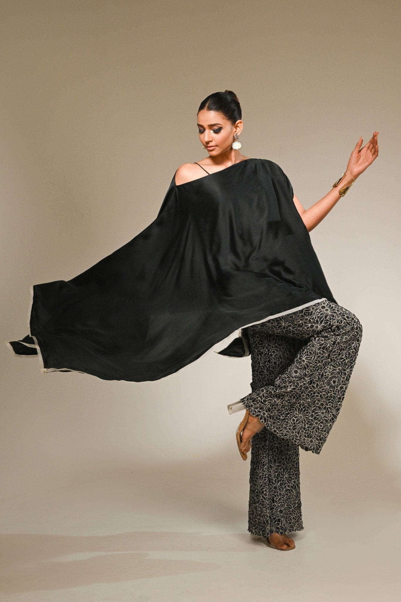Asymmetric Kaftan Set - Couture by Niharika - Elahe