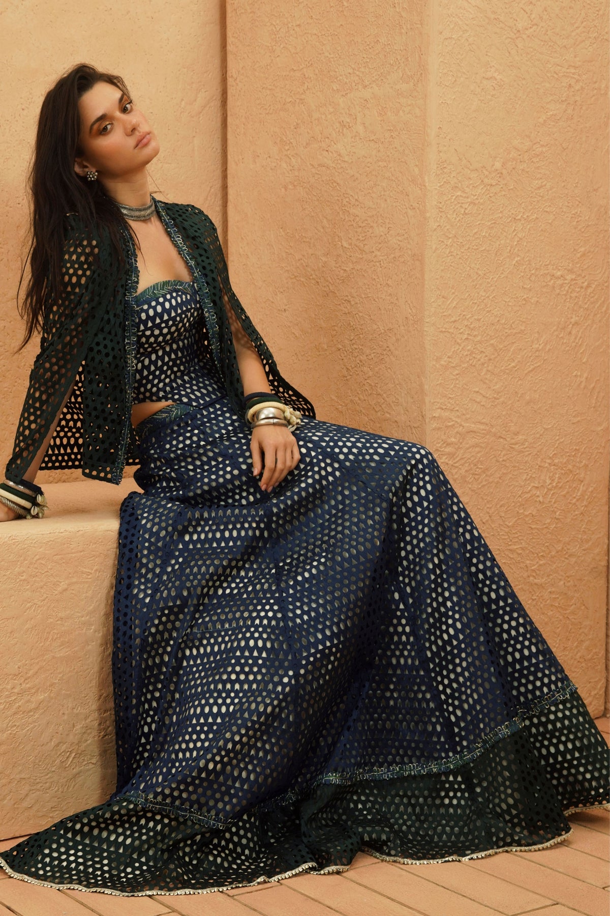 Samaha Cutwork Lehenga Set