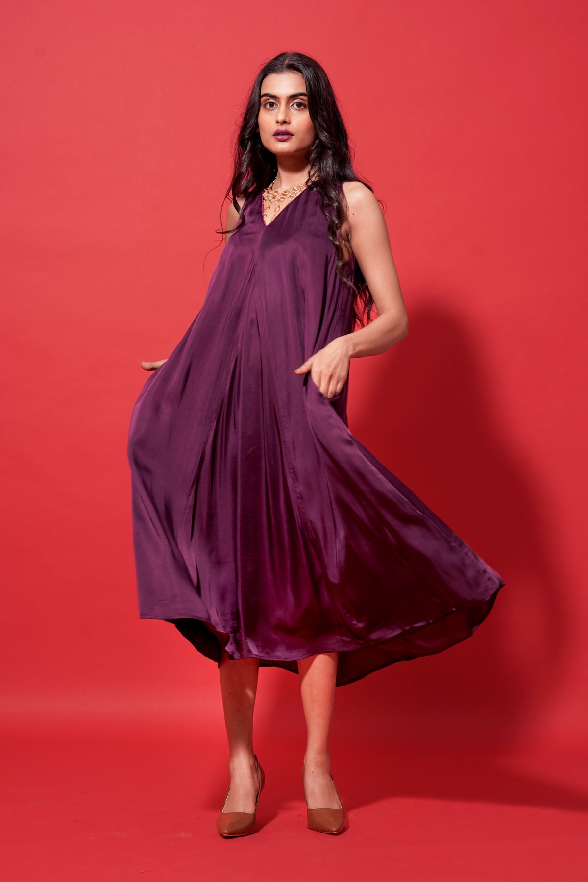 Amara Purple Dress