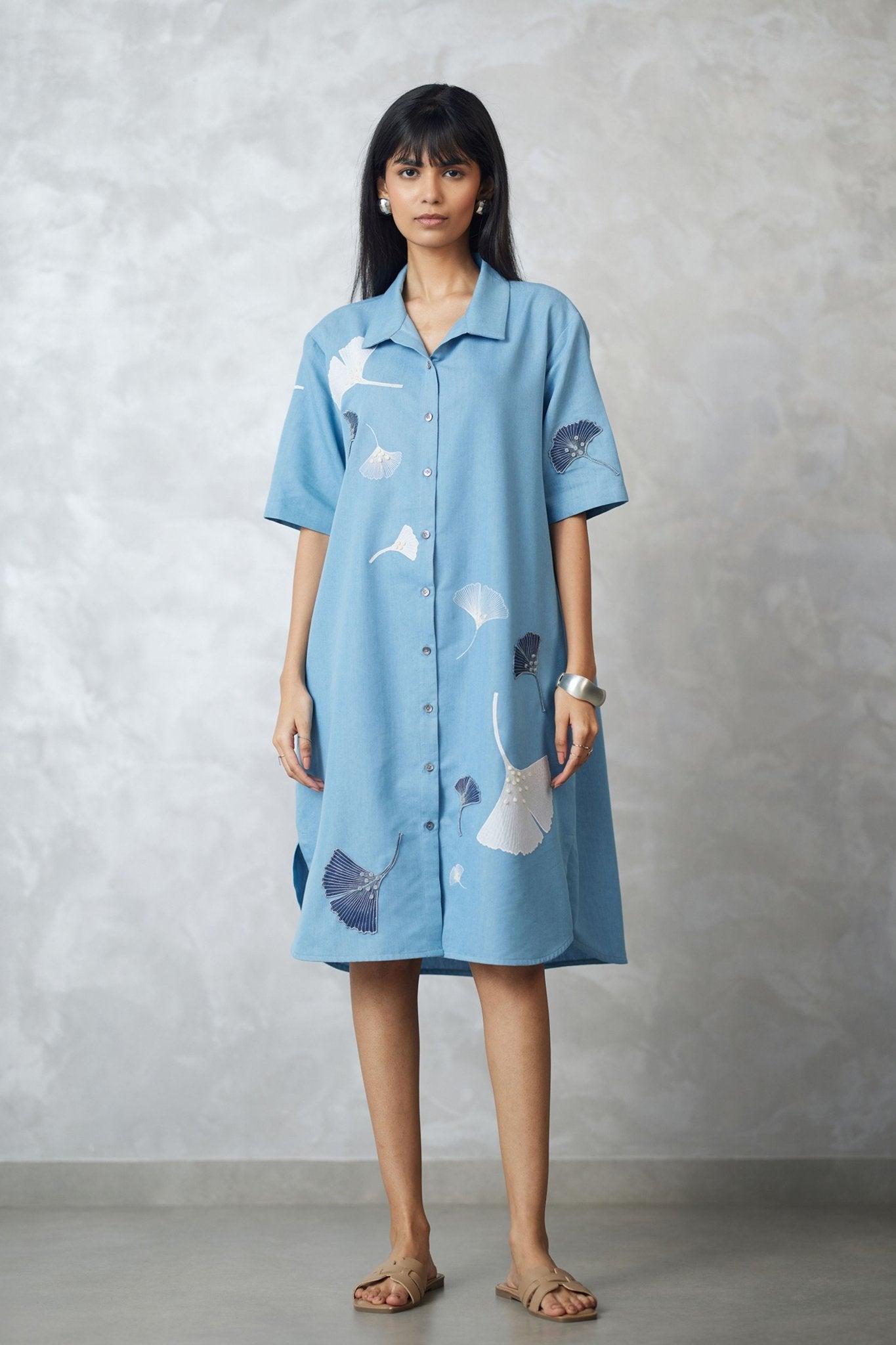 Denim Lounge Dress - Nachiket Barve - Elahe