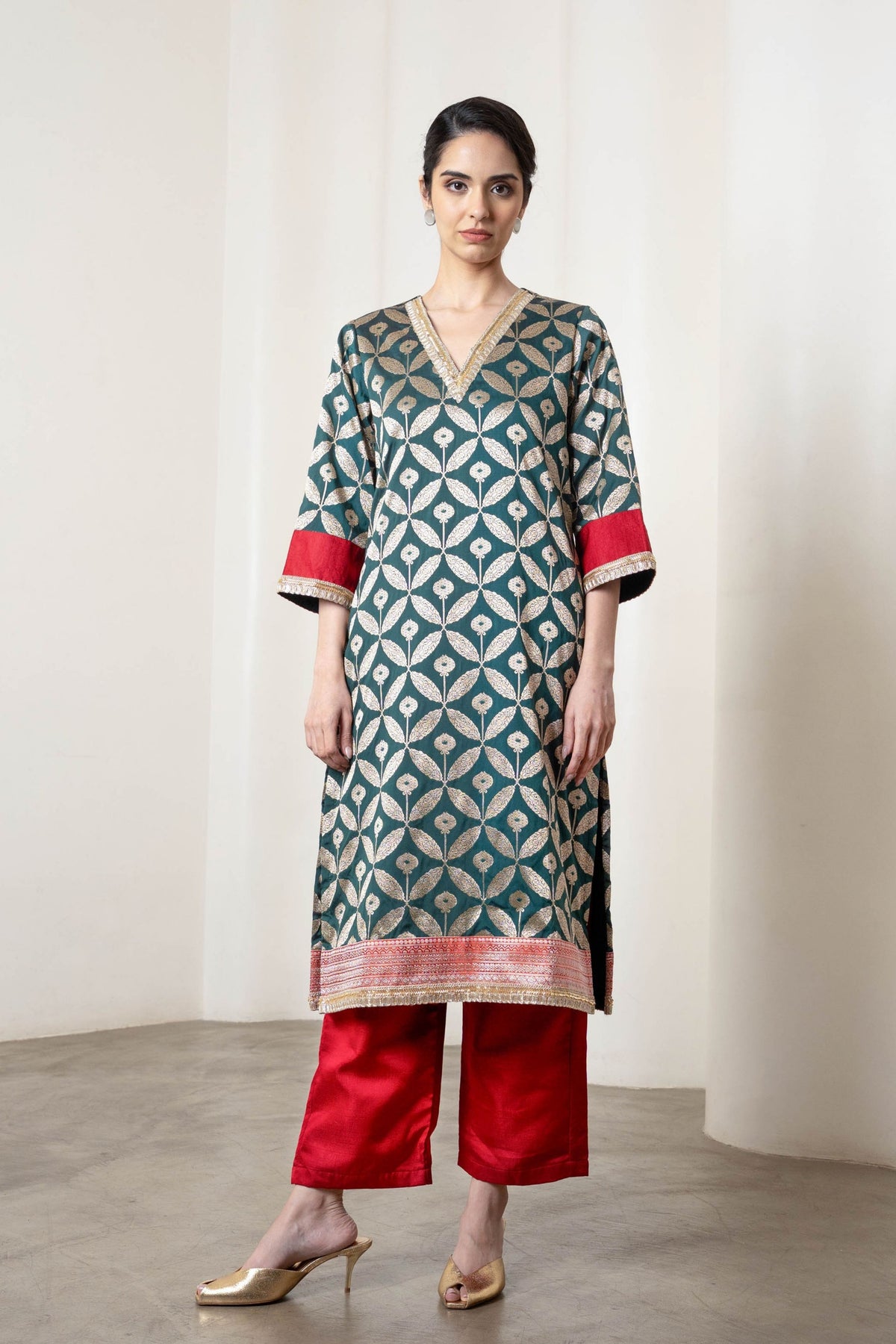 Masoom Green Kurta Set