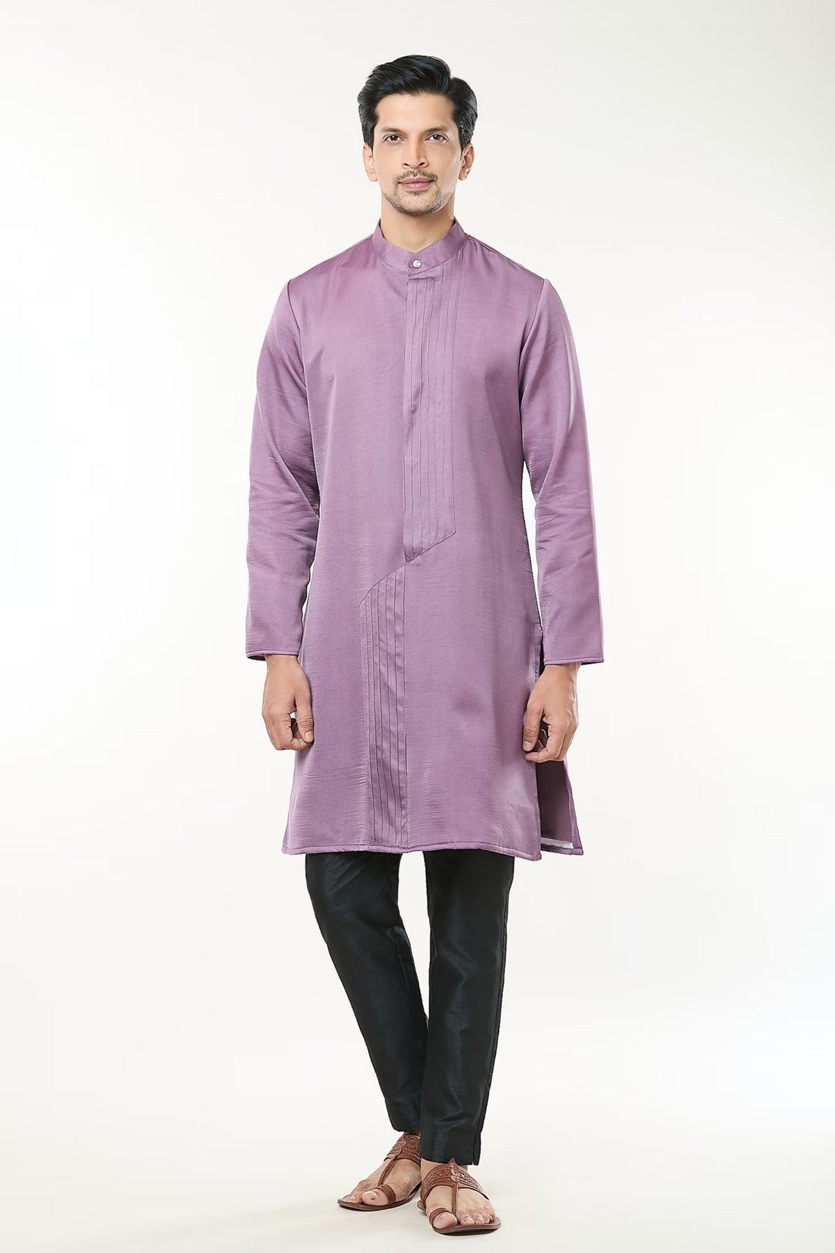 Lavender Pintuck Kurta Set