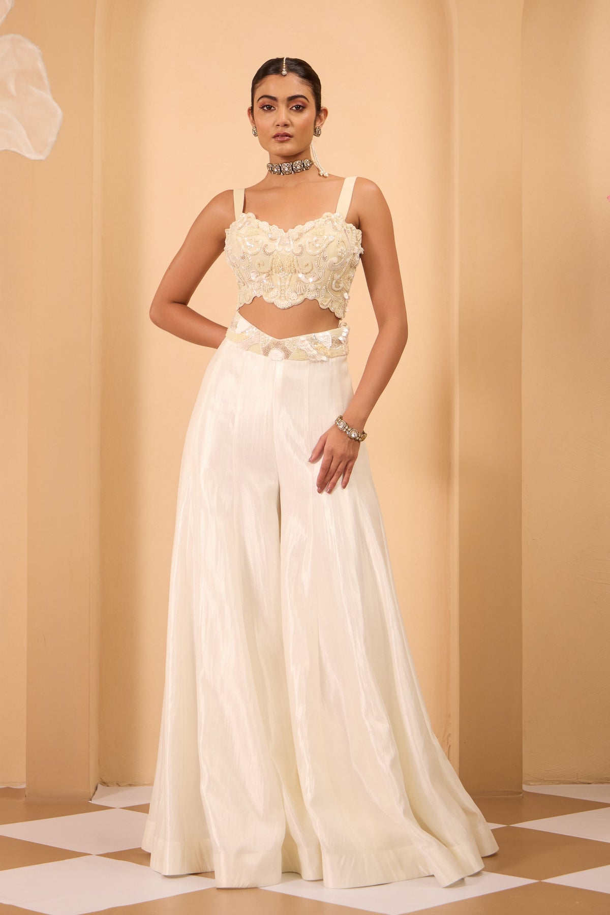 Ivory Sharara Set