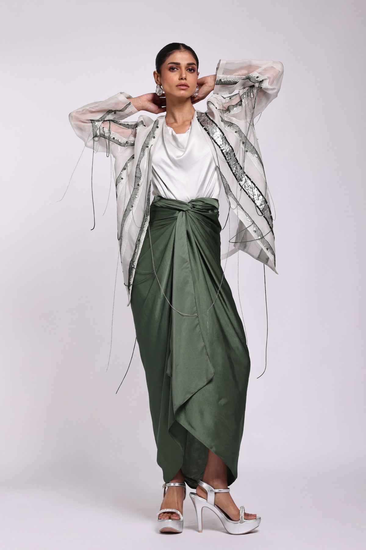 Tassel Cedar Dress Jacket Set