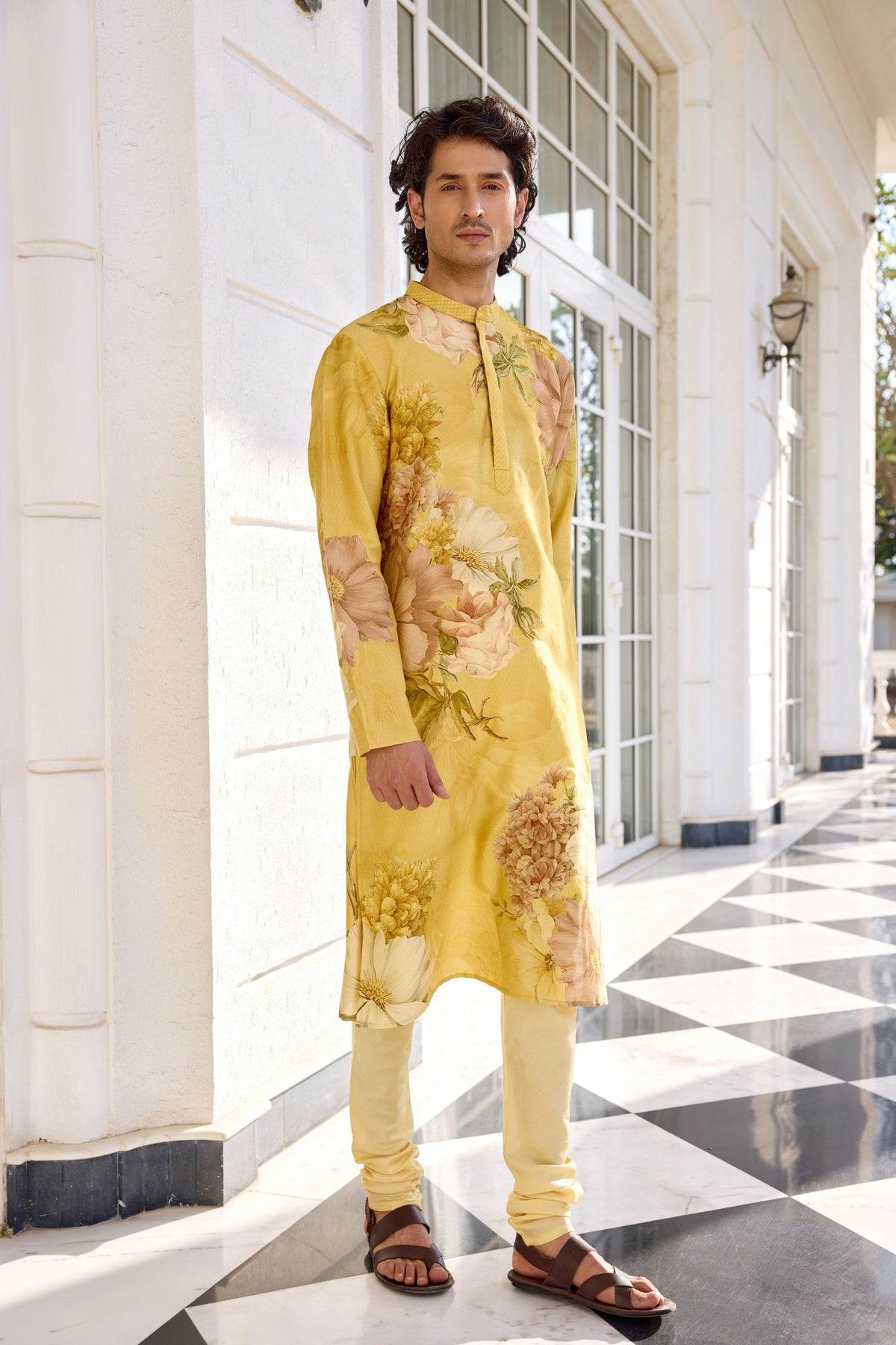 Ilyaz Floral Kurta Set