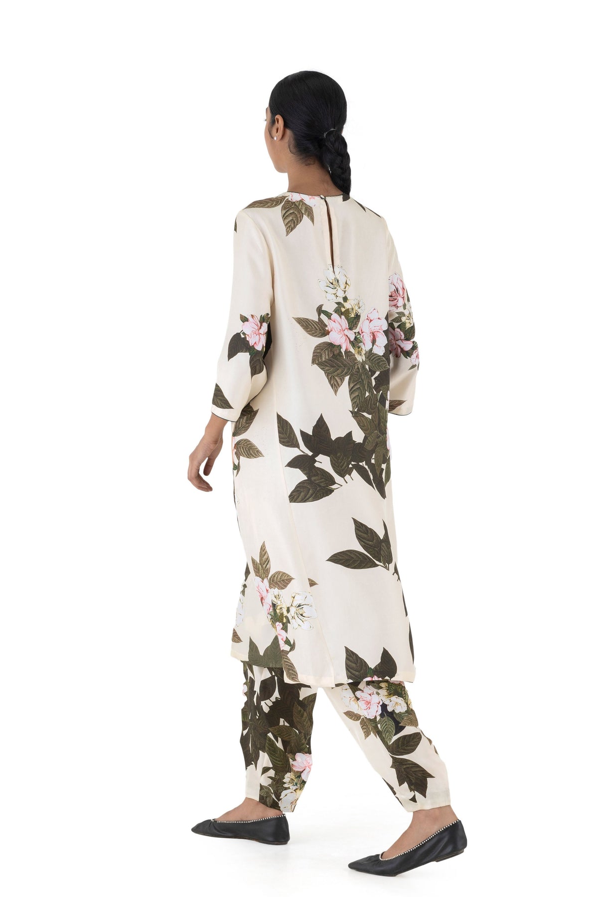 Jadwar Natural Kurta With Pants