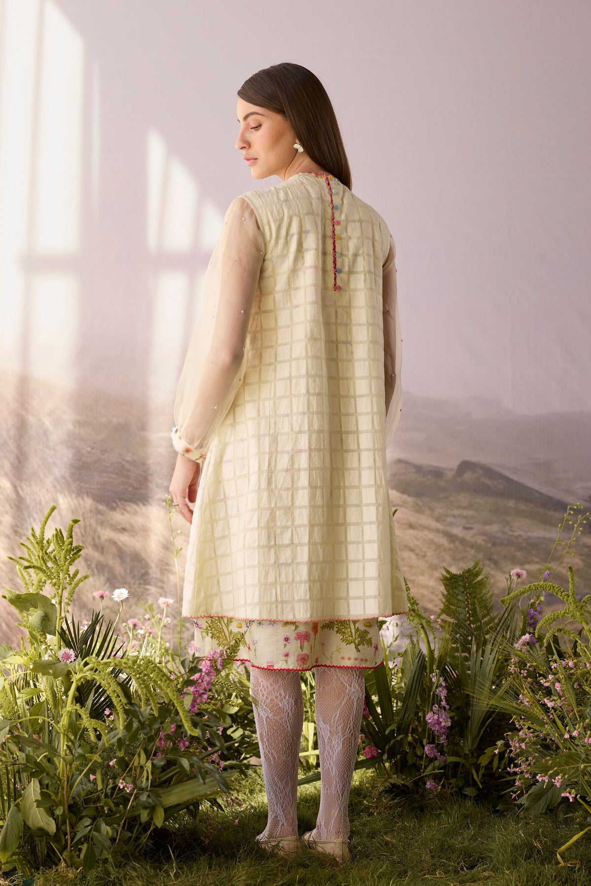 Moonlight Checkered Dress